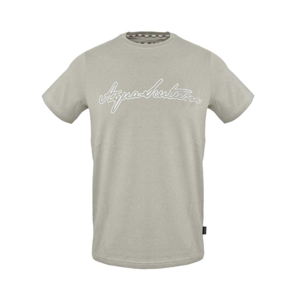 Aquascutum Mens Logo Jersey Cotton T-Shirt / Gray